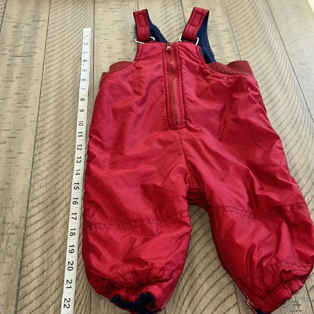 Baby Gap Snow ⛄️ FleeceLined ‘Ski’ ⛷️ Bib Pants. 2 zippers Easy In & Out.